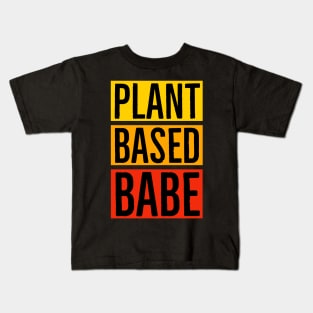 Plantbased Babe Kids T-Shirt